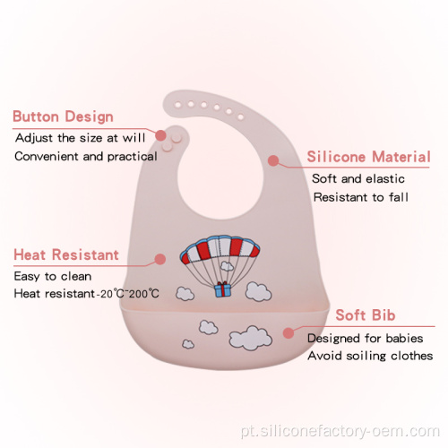 Baby personalizado, babador de silicone à prova d&#39;água